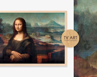 Leonardo da Vinci Frame TV Art, Mona Lisa Tv Art, Gioconda TV Art, Digital Download, Italian Renaissance Art, Art for Frame TV, CanvasTV art