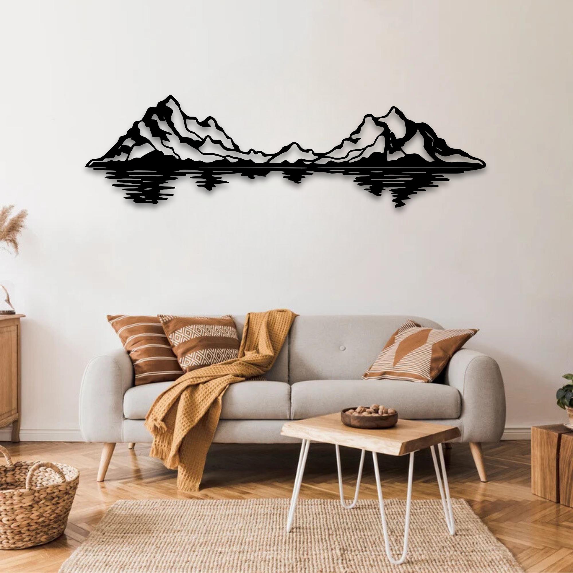 Mountain Metal Wall Art Decor | Nature Landscape Wall Art | Metal ...