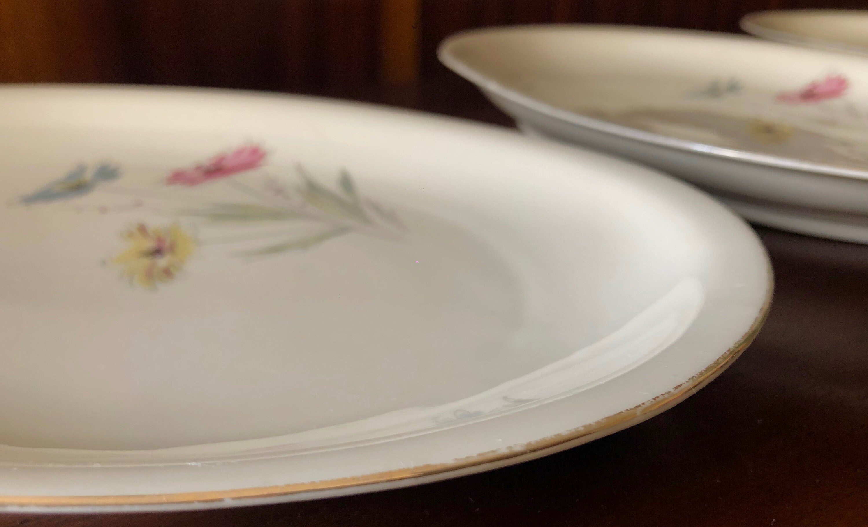 Service à Café Complet SELFMANN WEIDEN Bavaria - 13 Pièces Porcelaine Blanc/Rose - Occasion