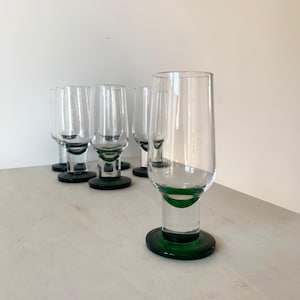 Set of 6 Vintage Italian 80&#39;s Liquor Glasses