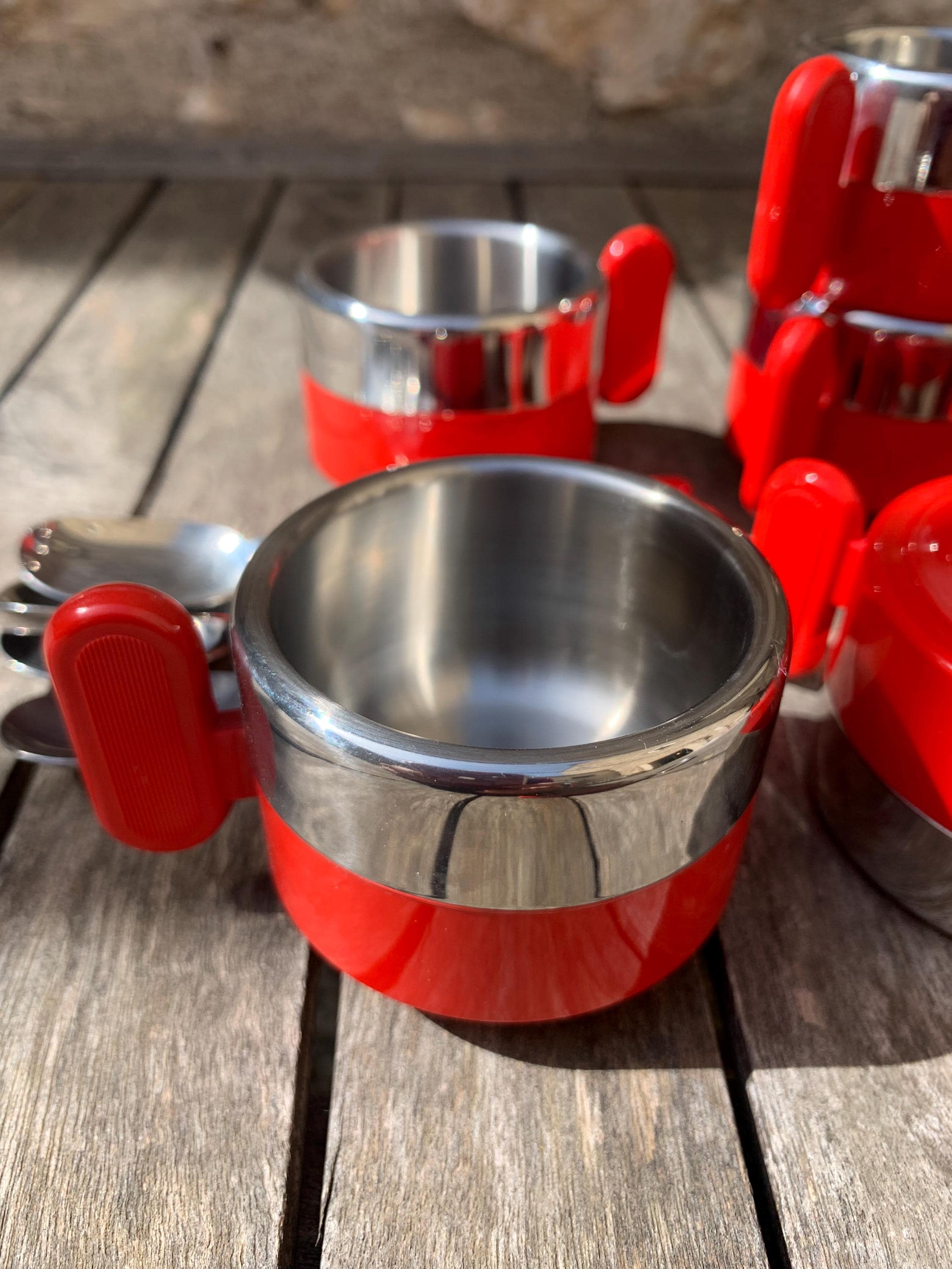MORINOX Design Espresso Coffee Set for 6 People, Cup and Spoon