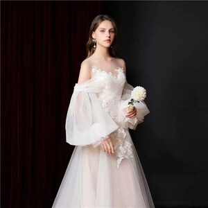 Elven Wedding Dress Fairy Wedding Gown Long Romantic French - Etsy