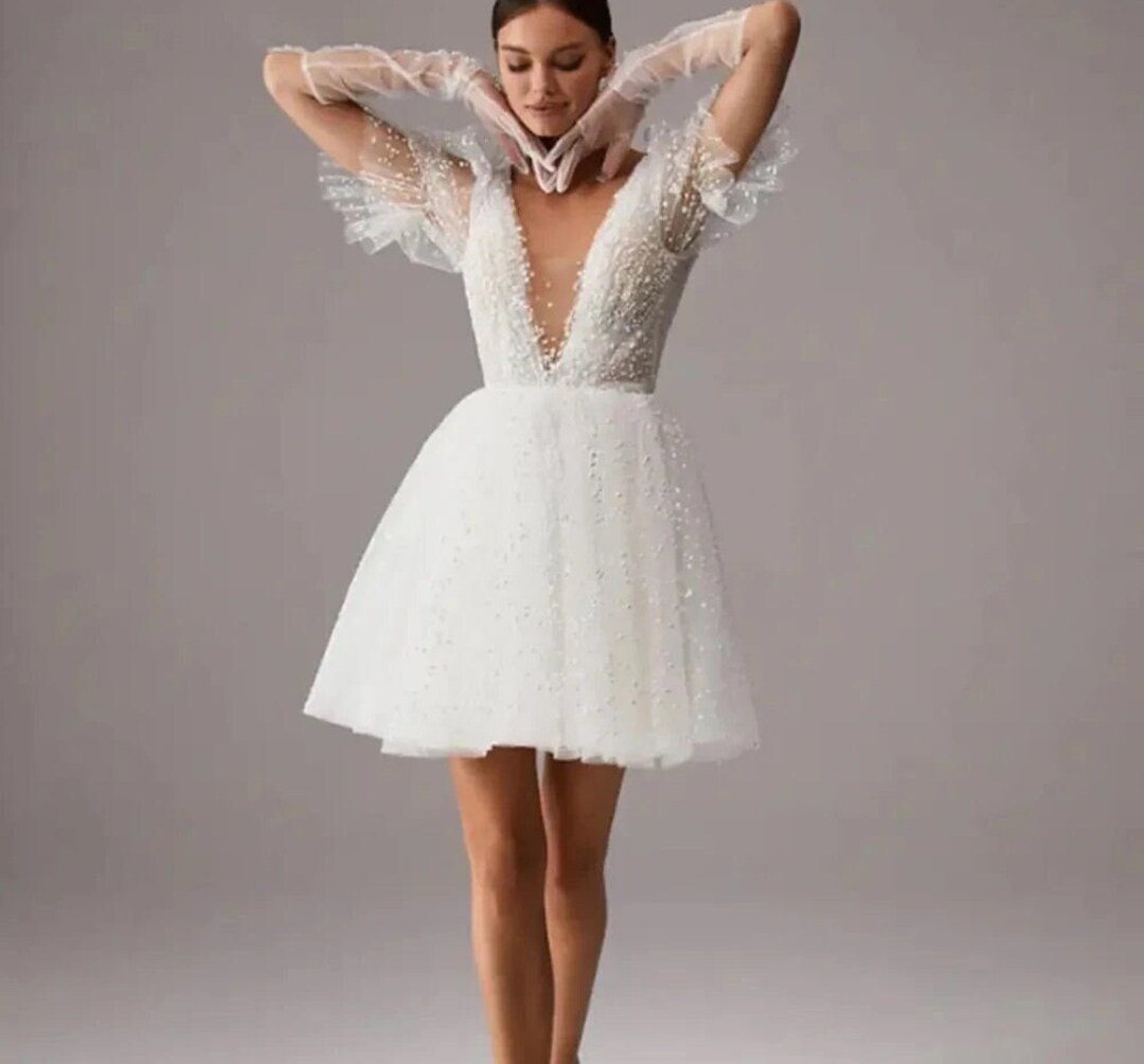 Boho Bowknot Shoulder Backless Short Dress Azalea