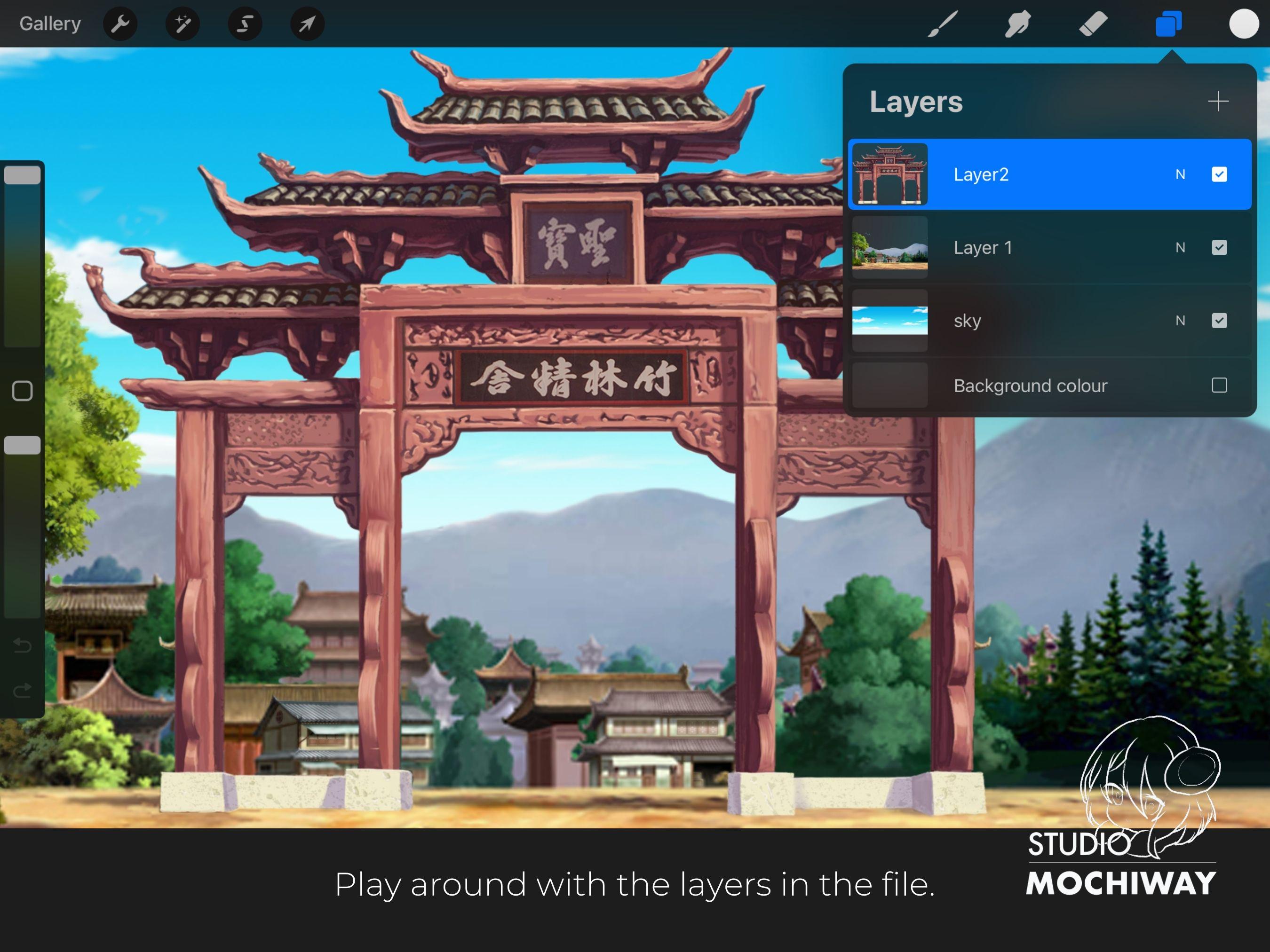 Ancient Signboard- Procreate File With Layers, Chinese History Building ...