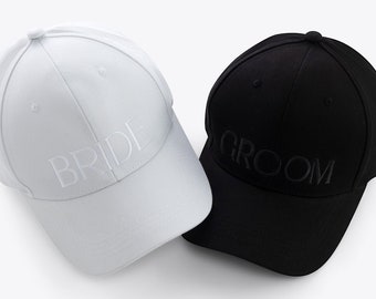 Bride and Groom Hats, Bride and Groom Matching Hats, Gift For Couple, Bride Groom Baseball Hats, Bride Hat, Groom Hat, Engagement Gift