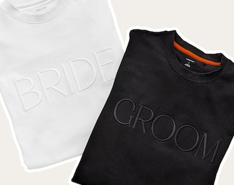 Bride Sweatshirt, Bride And Groom Sweatshirt, Bride Groom Matching Sweatshirt,  Groom Sweater, Bride and Groom Gift, Engagement Gift