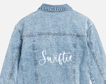 Swiftie Jacket, The Eras Tous, Taylor Swift Eras Tour Jacket, Personalized Jean Jacket, Denim Jacket, Custom Jean Jacket, Swiftie Merch