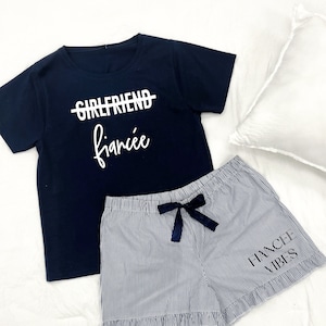 Engagement Gifts for her, Bride-to-Be Pajama Set, Fiance Gift, Bride Engagement Gift, Bride Pajamas, Bridal PJ, Bridal Sleep Set, Future Mrs