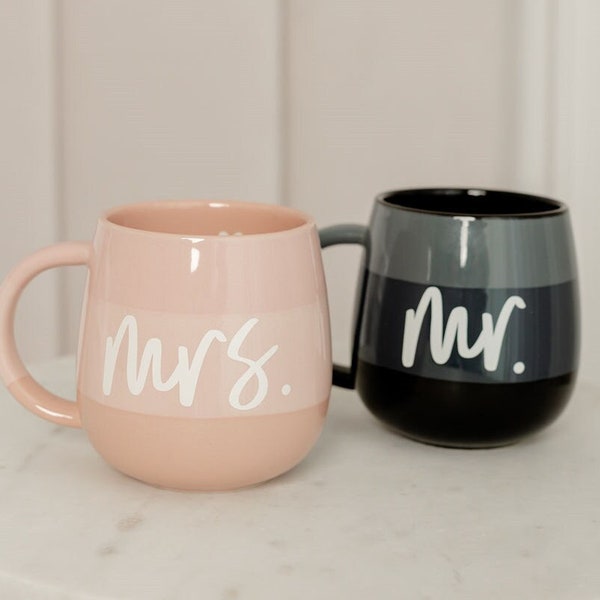 Mr and Mrs Mug Set, Future Mrs Mug, Mr and Mrs, Bride and Groom Mugs, Engagement Gift, Wedding Gift, Gift For Couple, Future Mrs Gift, Bride