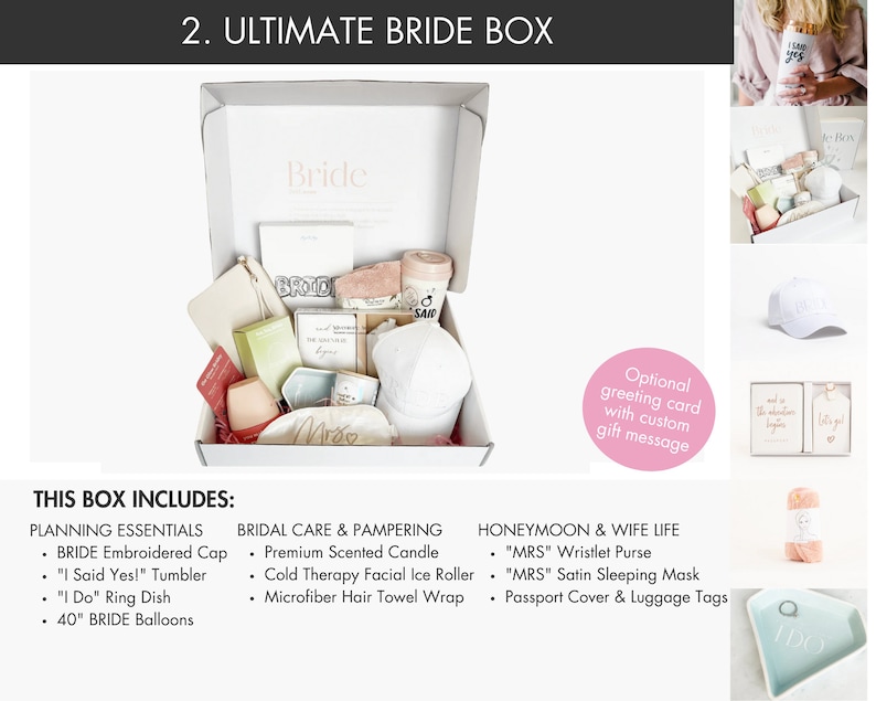 Engagement Gift Box, Engagement Gifts for Bride, Bridal Shower Gift, Bride Box, Engagement Party Gifts, Bride To Be Gift, Couple Engagement Ultimate Bride Box