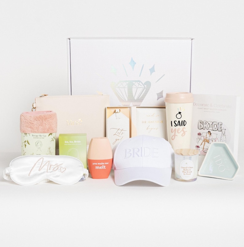 Ultimate Bride Box with 10 full-size premium products. Perfect gift for bride-to-be