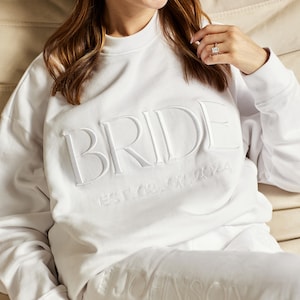 Custom Bride Sweatshirt, Gift for Bride, Bride-to-Be Gift, Bride Shirt, Bride Outfit, Going to the Chapel, Engagement Gift, Future Mrs Shirt