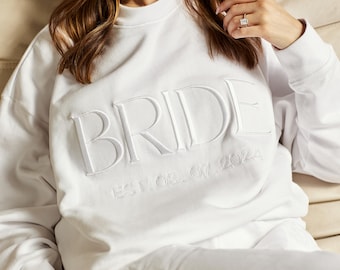 Custom Bride Sweatshirt, Gift for Bride, Bride-to-Be Gift, Bride Shirt, Bride Outfit, Going to the Chapel, Engagement Gift, Future Mrs Shirt
