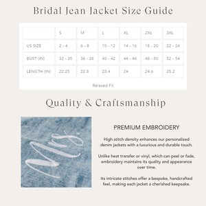 Jean Jacket Size Guide