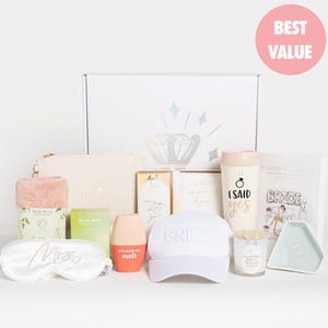 Cadeaux de fiançailles, coffret cadeau de fiançailles, coffret cadeau de la mariée, coffret cadeau de mariage, cadeau de la mariée, cadeau future mariée, cadeau de demoiselles d'honneur, coffret mariée