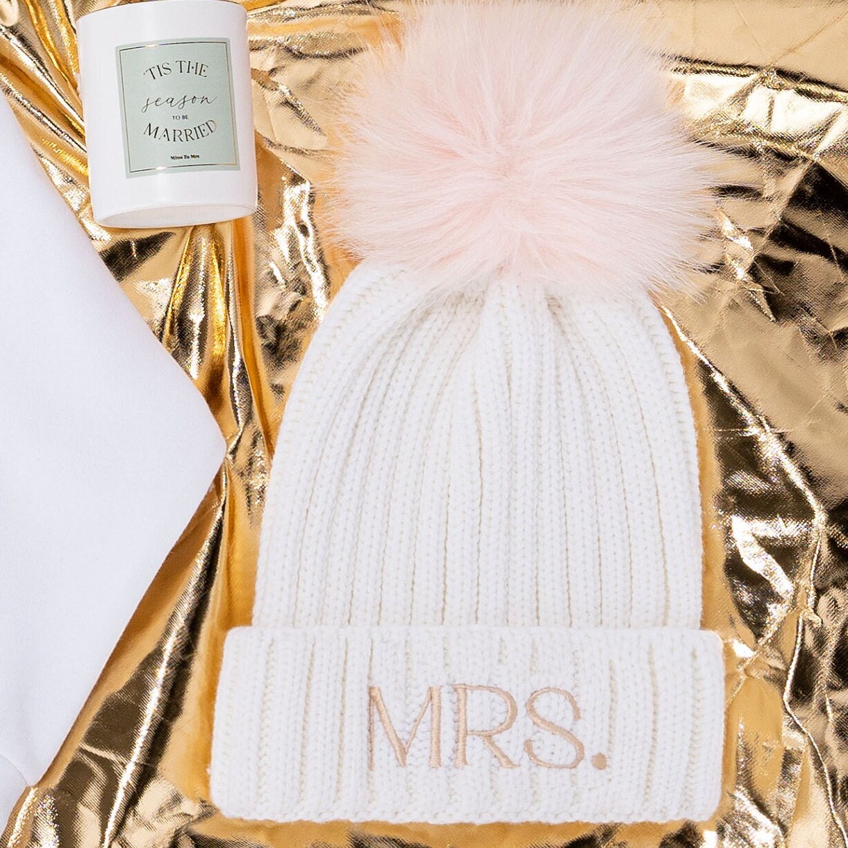 Future Mrs Beanie - Embroidered Pom Pom Hat, Custom Hats and  display picture 2