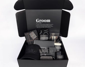 Groom Wedding Gift with 9 items, Wedding Day Gift For Groom, Bride To Groom Gift, Groom Gift Box, Gift For Groom, Groom Gift, Groom Box