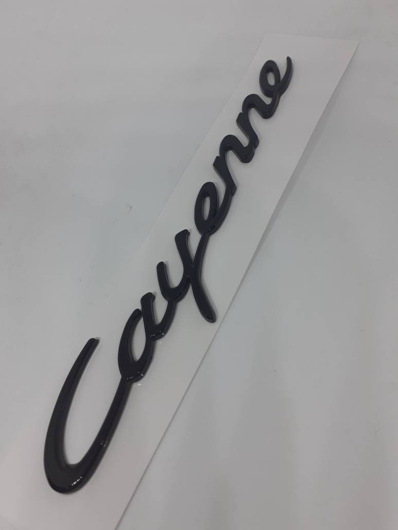 Porsche Cayenne Black Lettering Badge Emblem Logo High Quality - Etsy UK