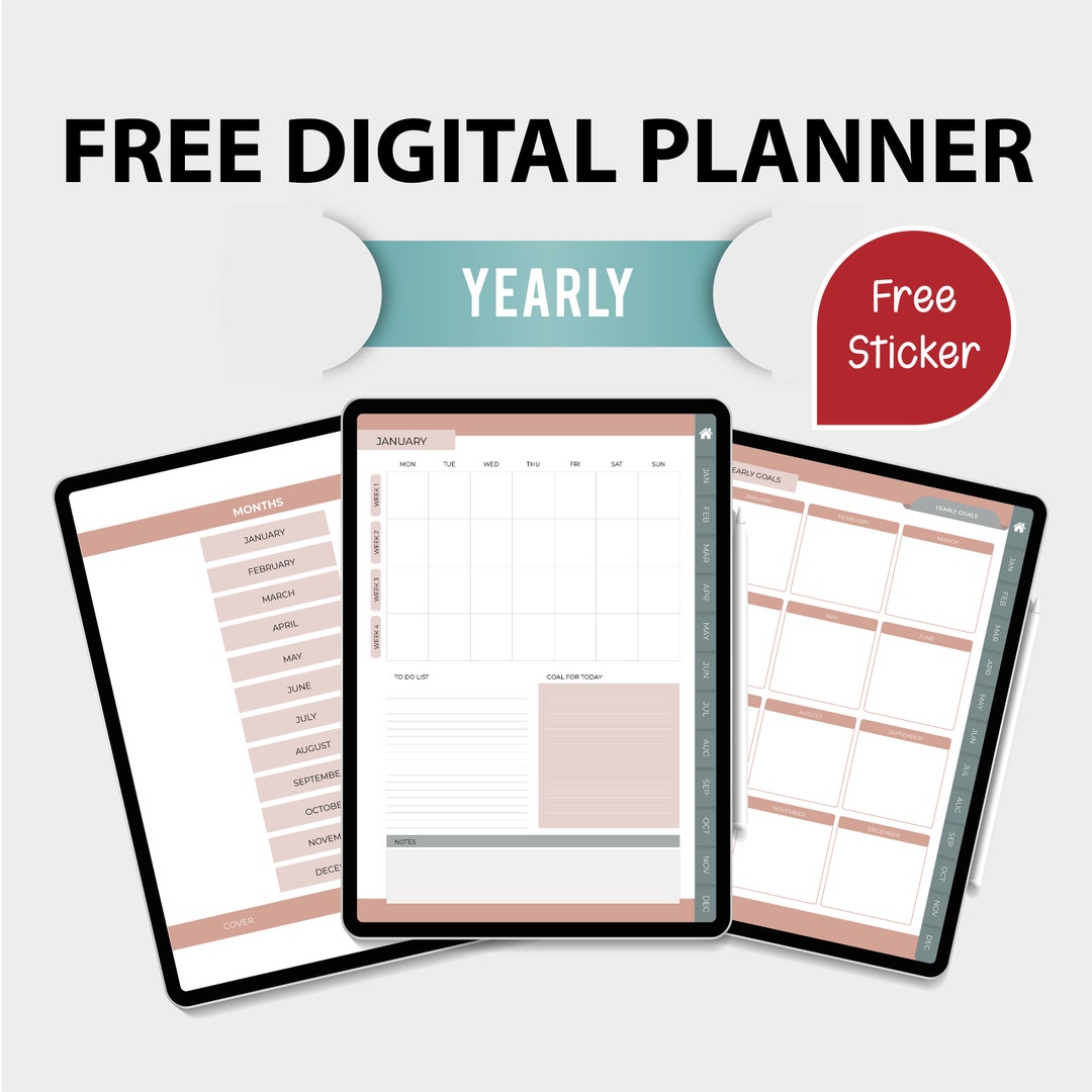 Digital Planner Free Digital Planner Ipad Planner Etsy