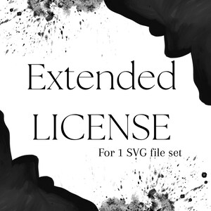 SVG Extended License, Commercial Use Extended License, Single File Use