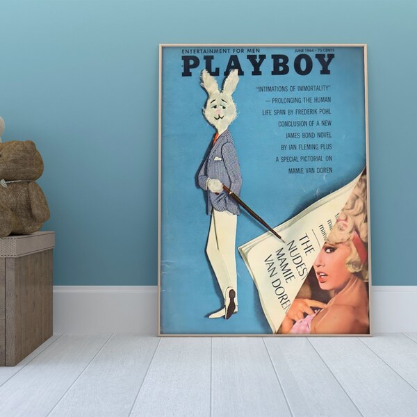 Playboy Magazine Cover Art Print Etsy Australia