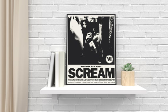  Scream 6, Scream VI 2023 Movie Poster 16x24, Unframed: Posters  & Prints