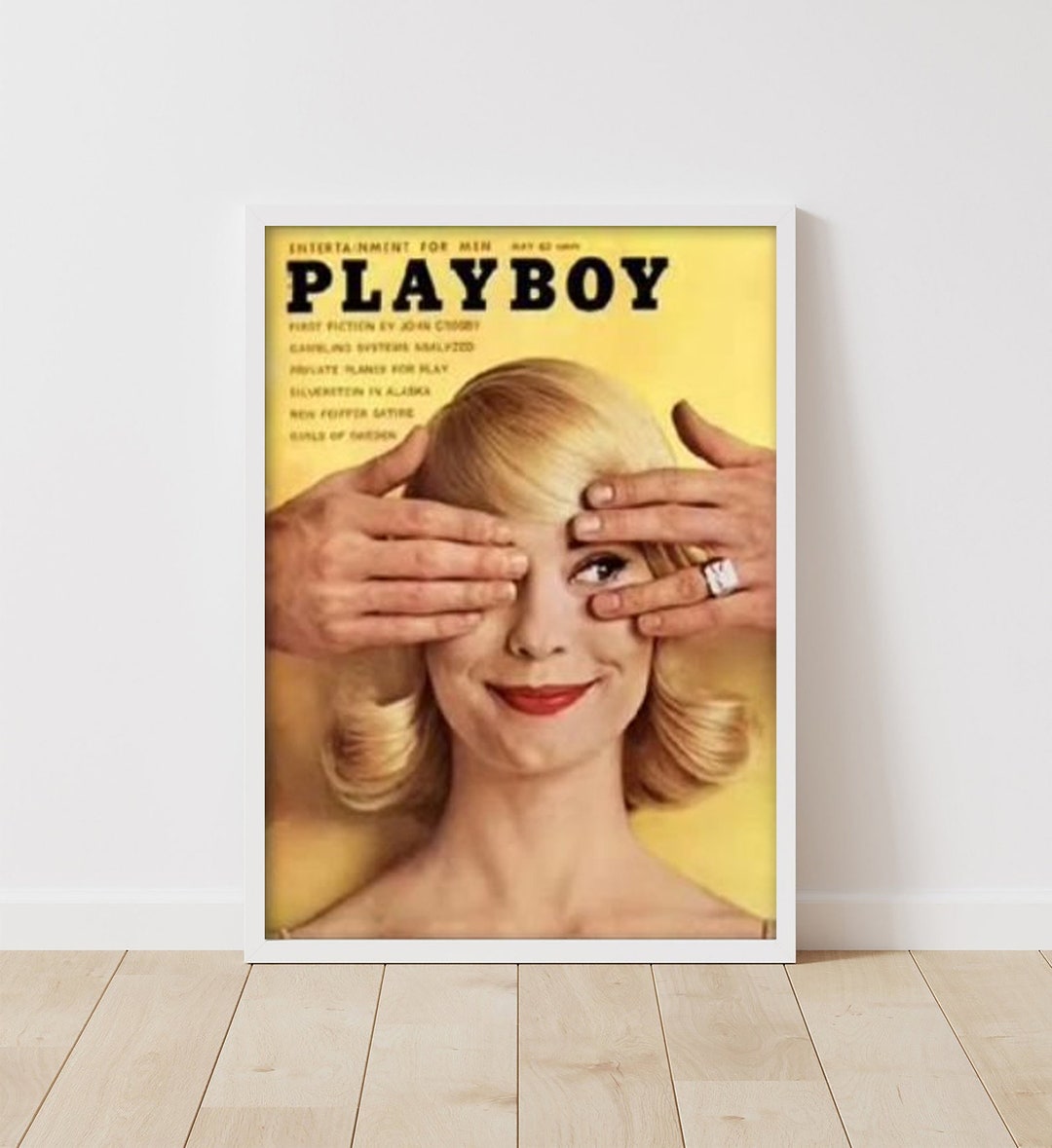 Playboy Magazine Posters Playboy Art Poster Design Custom Etsy