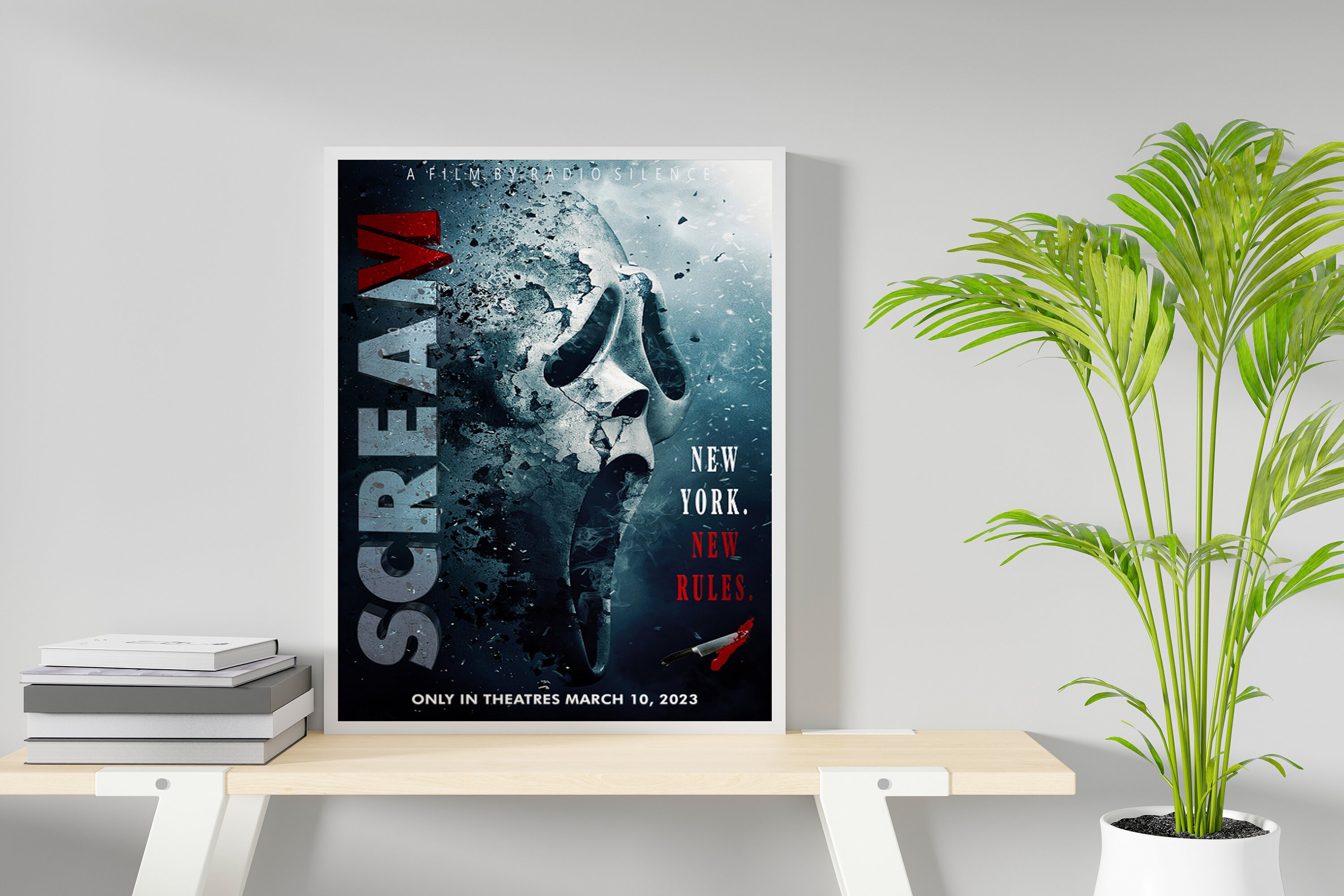  Scream 6, Scream VI 2023 Movie Poster 16x24, Unframed: Posters  & Prints