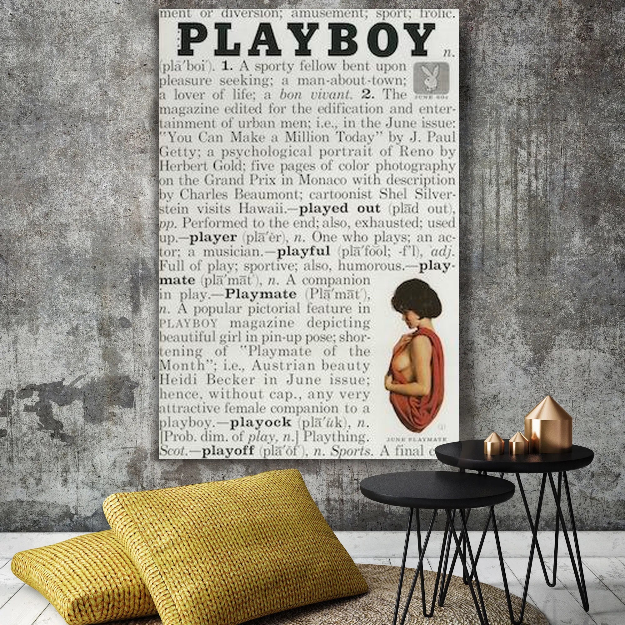 Retro Playboy Posters Playboy Magazine Covers Print Etsy Canada