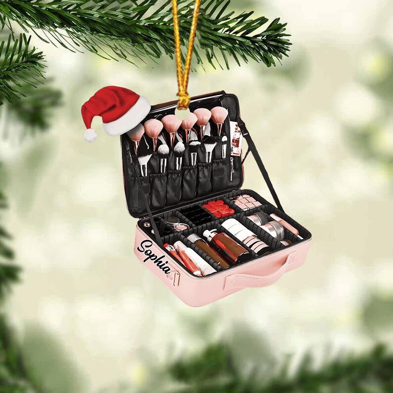 Personalized Make up Table Christmas Ornament, 2024 Make up Table