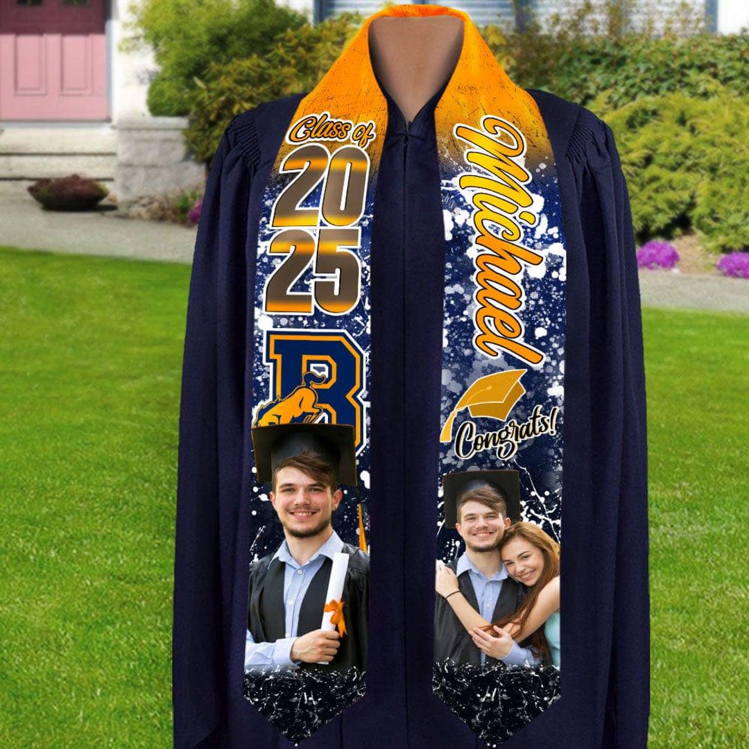 Personalized Graduation Stole, Custom Graduate Stoles 72in, Graduation ...