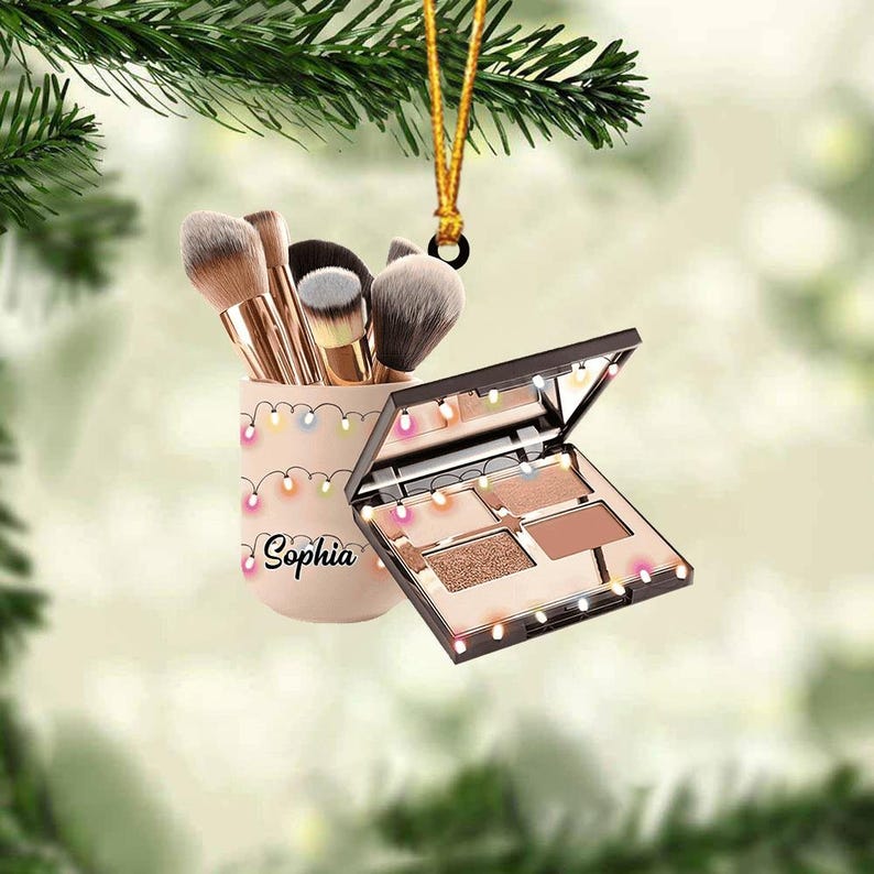 Personalized Make up Table Christmas Ornament, 2024 Make up Table