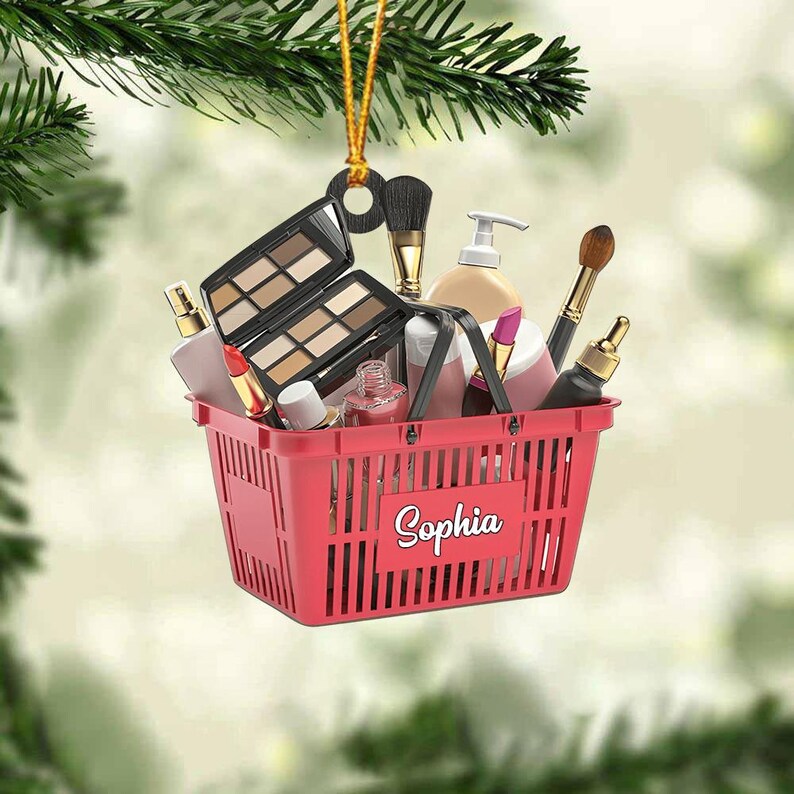 Personalized Make up Table Christmas Ornament, 2024 Make up Table