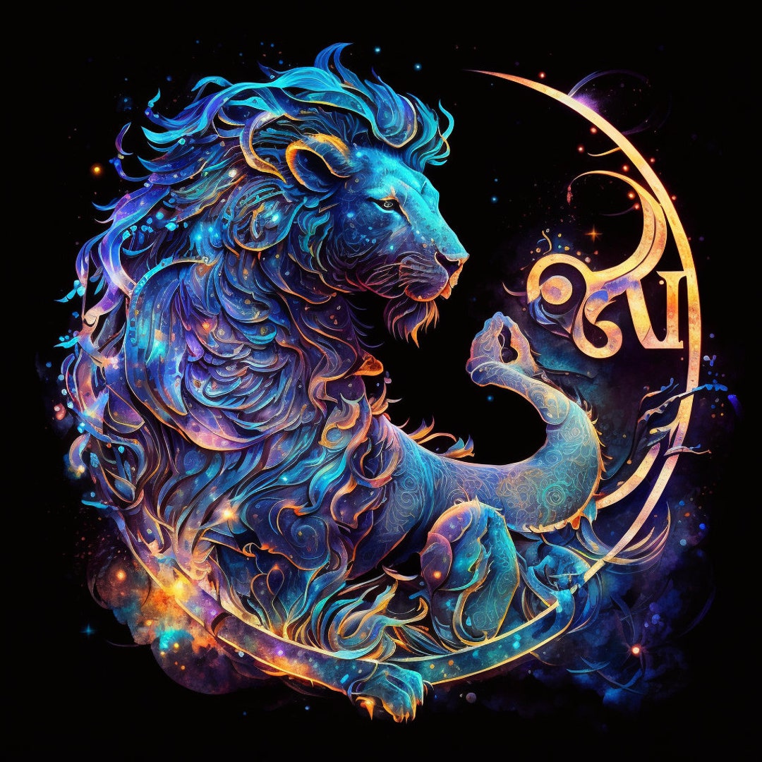 Leo 12 Zodiac Sign T Shirt Mugs Canvas Wallpaper - Etsy