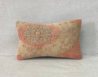 Kilim Pillow, Turkish Kilim Pillow Cover,Anatolian Handmade Kilim Pillow, Cushion Cover,Decorative Pillow,Kilim Cushion Cover No:9487
