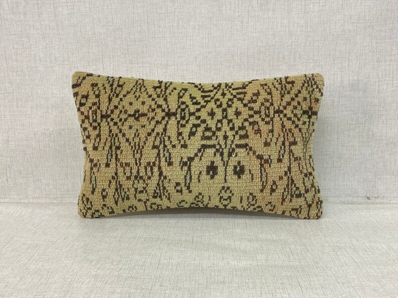12x20 Handwoven Turkish Kilim Pillow, Decorative Throw Pillow, Ethnic ...