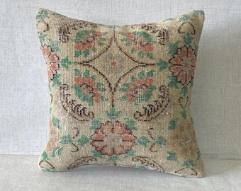 Turkish Kilim pillow,20x20 inch,50x50cm kilim pillow cover,home decor,decorative throw pillow,turkish kilim pillow,home decor,pillow No:7540