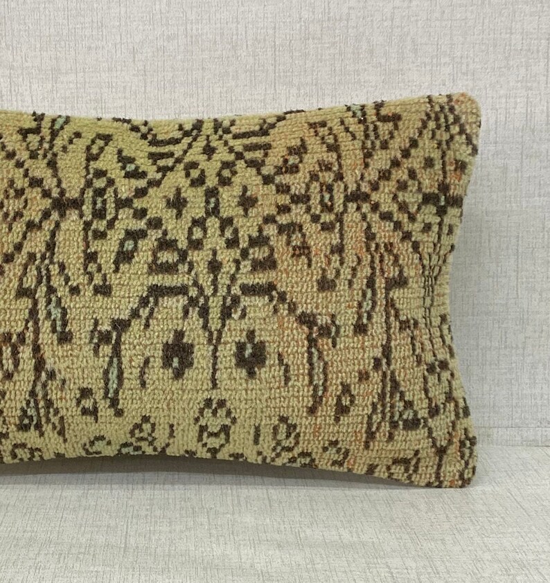 12x20 Handwoven Turkish Kilim Pillow, Decorative Throw Pillow, Ethnic ...