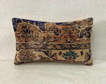 Kilim Pillow, Turkish Kilim Pillow Cover,Anatolian Handmade Kilim Pillow, Cushion Cover,Decorative Pillow,Kilim Cushion Cover No:9254