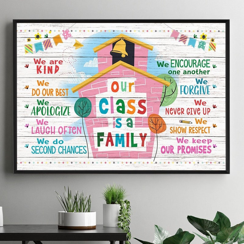 Our Class Is A Family Poster Etsy