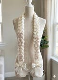 Handmade Satin Ribbon Graduation Stole, Ribbon & Fabric Lei, Custom Grad Sash, Senior Photo Prop, Unique Graduation Gift, Graduation Sash
