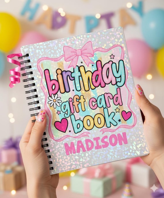 Custom Birthday Gift Card Book, Birthday Queen Gift, Hologram Gift Card Holder, Happy Birthday Book, Funny Playing Card Design For Her