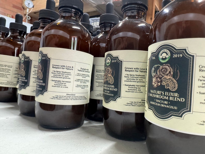 Bottles of our made up tincture
