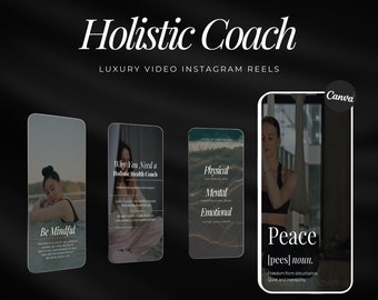 Holistic Coach Instagram Reels  | Health Coach Templates |  Wellness Coach Templates | Holistic Coach Posts | Holistic Health Coach Template