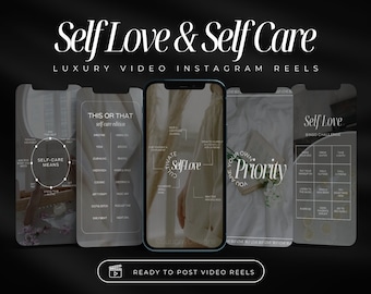 Self Care Instagram Video Reels | Mental Health Templates | Wellness Coach Templates | Holistic Coach Posts | Self love Reels Instagram