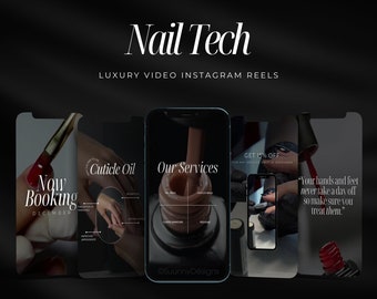 Nail Tech Instagram-videorollen | Nagelkunstenaar Instagram-bericht | Nageltechnicus Social Media-berichten | Gelnagels-sjablonen | Manicuristische berichten