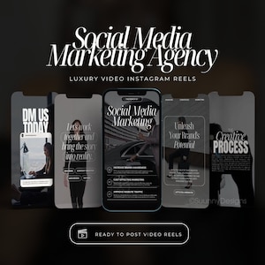 Social Media Marketing Agency Video Reels | Social Media Coach Template | Social Media Manager Social Media Posts | Digital Marketing Reels