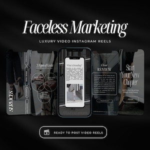Faceless instagram video reels | Marketing instagram reels templates | Coach instagram reels | Social Media marketing reels templates