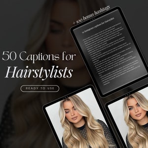 Hairstylist Instagram Captions | Hairdresser Instagram Templates | Hairstylist  Social Media Post Hair Salon Template | Hairstylist Branding
