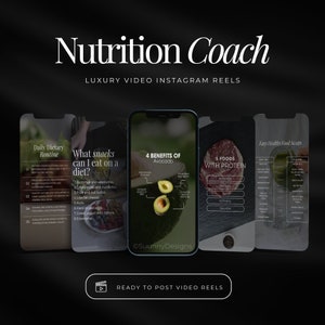 Nutrition Coach Instagram Reels | Health Coach Instagram Reels | Nutrition Expert  | Dietician Template | Wellness Coach Templates